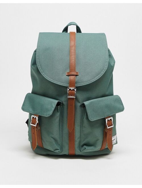 Herschel Supply Co Little American double strap backpack in forest green