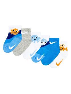 Baby / Toddler Nike Baby Shark 6 Pack Low Cut Socks
