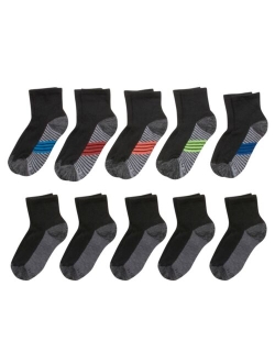 Big Boys Ultimate Ankle Socks, Pack of 10