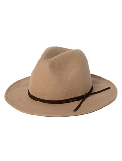 Comhats Boho Felt Panama Hat for Women Wool Floopy Wide Brim Fedora Winter Fall