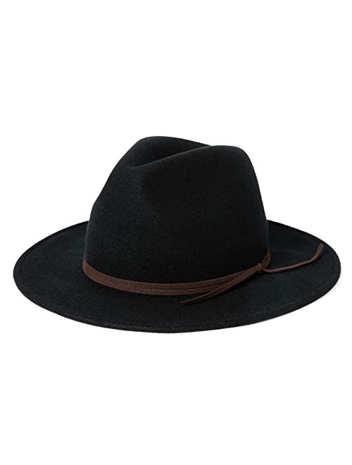 Comhats Boho Felt Panama Hat for Women Wool Floopy Wide Brim Fedora Winter Fall