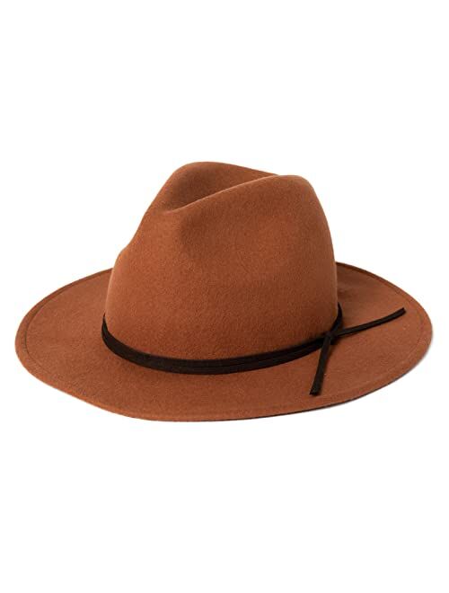 Comhats Boho Felt Panama Hat for Women Wool Floopy Wide Brim Fedora Winter Fall