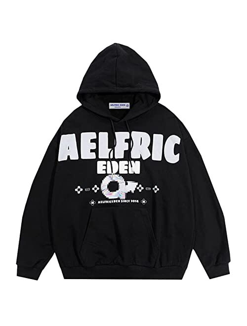 Aelfric Eden Mens Oversized Zip Up Skeleton Hoodie Streetwear Graphic Hoodies Vintage Hooded Sweatshirt Crewneck Sweatshirts