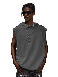 Men's Workout Tank Tops Streetwear Solid Cap Sleeve T-Shirts Casual Summer Basic Tees Gym Muscle Tee