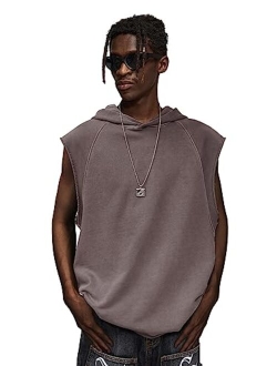 Men's Workout Tank Tops Streetwear Solid Cap Sleeve T-Shirts Casual Summer Basic Tees Gym Muscle Tee