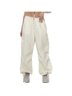 Parachute Pants for Women Cargo Pants Women Baggy Y2K Hight Waist Wide Leg Baggy Streetwear Trendy Pants