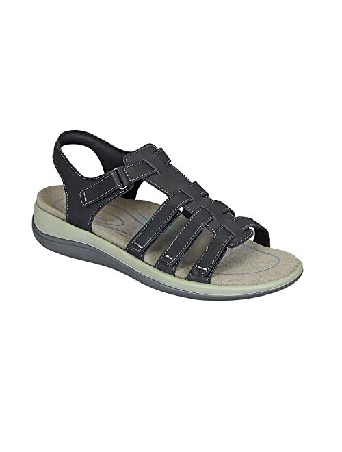 Orthofeet Women's Orthopedic Sandal with Fully Adjustable Straps Amalfi