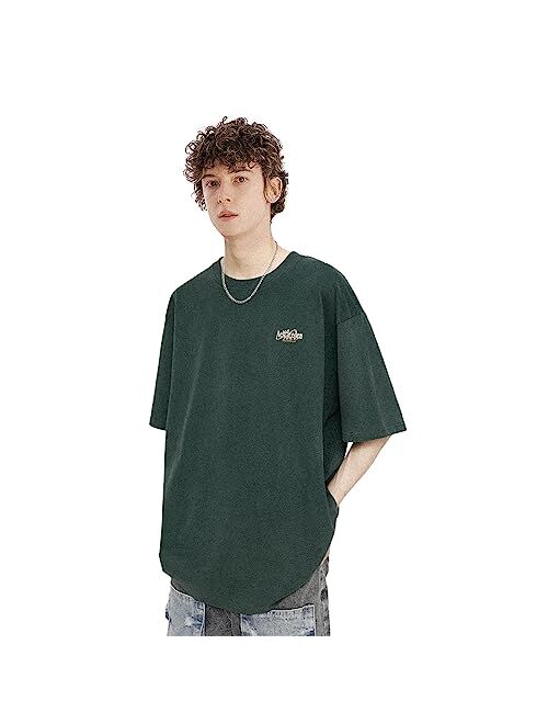 Aelfric Eden Premium Cotton T-Shirt with Brand Logo Unisex Oversized Short Sleeve Casual Crewneck Top