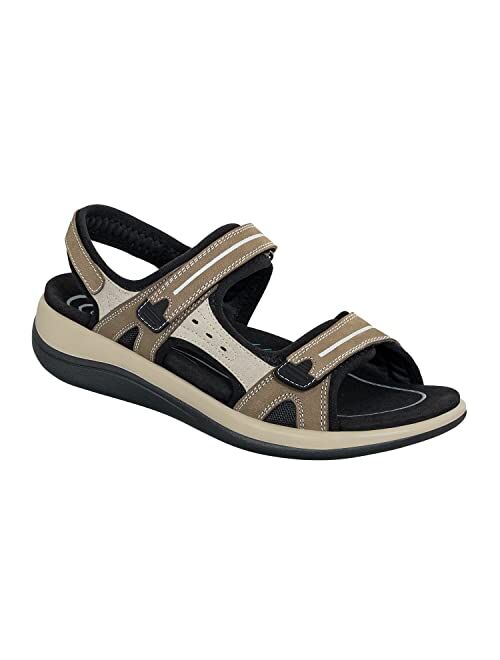 Orthofeet Women's Orthopedic Strap Sandal - Ideal for Foot Pain Relief Venice