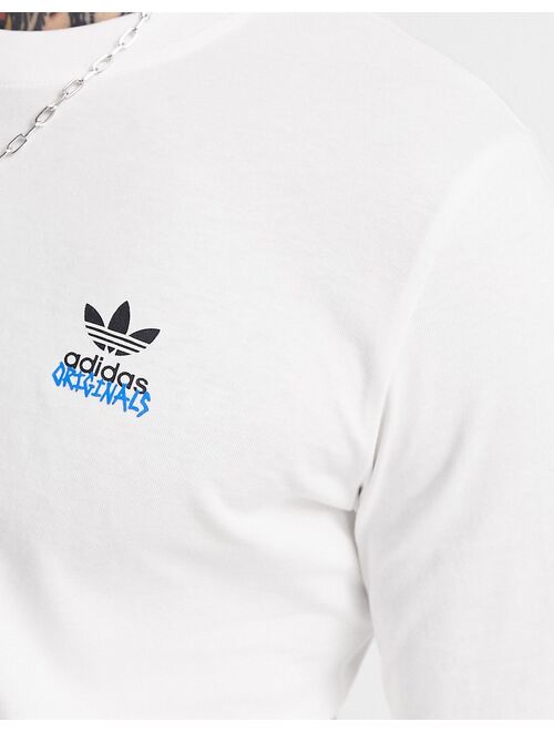 adidas Originals Unite long sleeve top in white