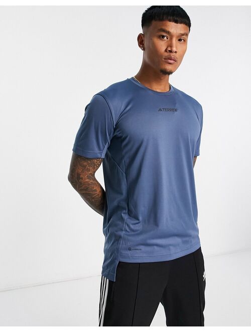 adidas performance adidas Terrex t-shirt in blue