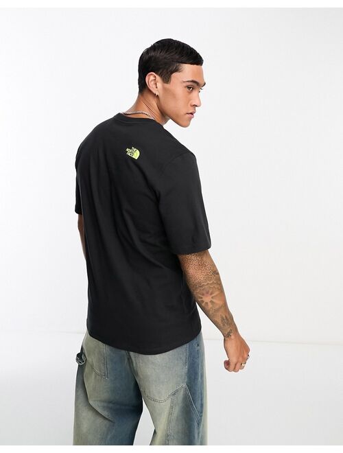 The North Face chest print logo t-shirt in black