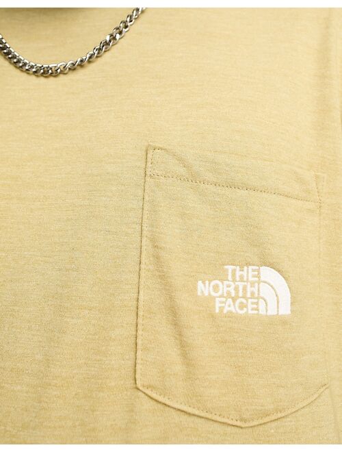 The North Face chest logo T-shirt in stone