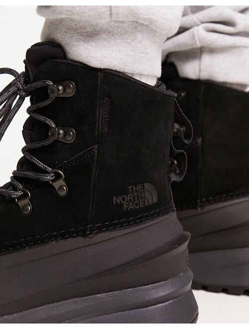 The North Face Chilkat V waterproof suede hiking boots in black