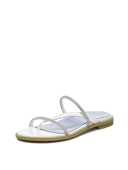 Vionic Women's Citrine Prism Flat Comfort Sandal- Supportive Slide Walking Sandals That Includes an Orthotic Insole and Cushioned Outsole for Arch Support, Medium and Wid