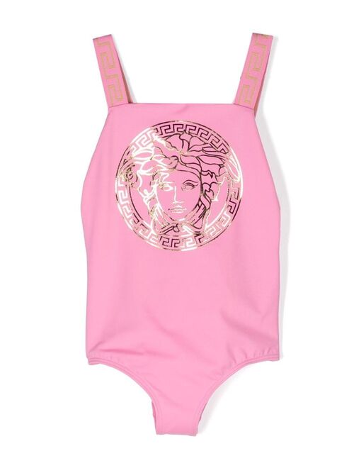 Versace Kids Medusa Head motif swimsuit