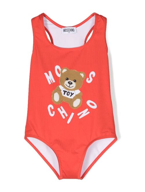 Moschino Kids logo-print swimsuit