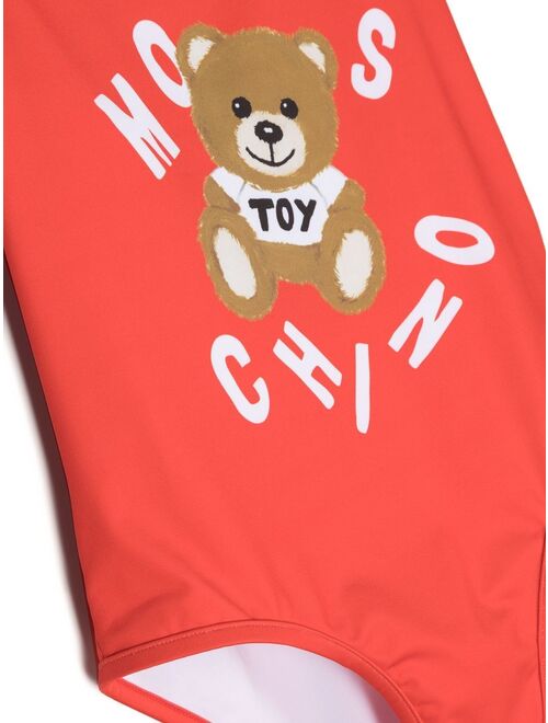 Moschino Kids logo-print swimsuit