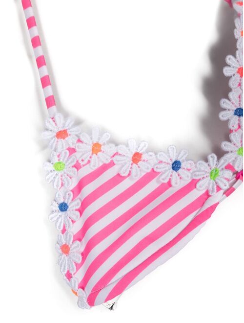 MC2 Saint Barth Kids stripe-print bikini set