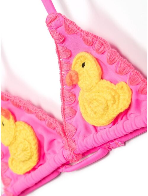 MC2 Saint Barth Kids duck-motif crochet bikini