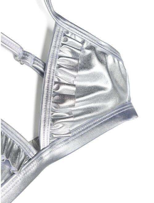 Michael Kors Kids metallic-effect bikini