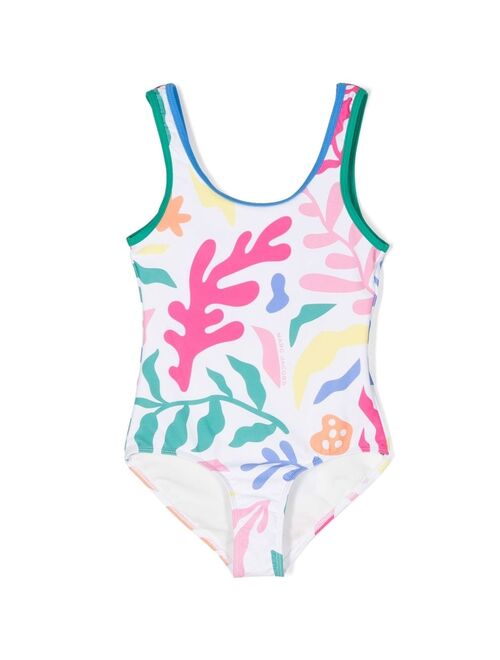 Marc Jacobs Kids scoop-back printed swimsuit