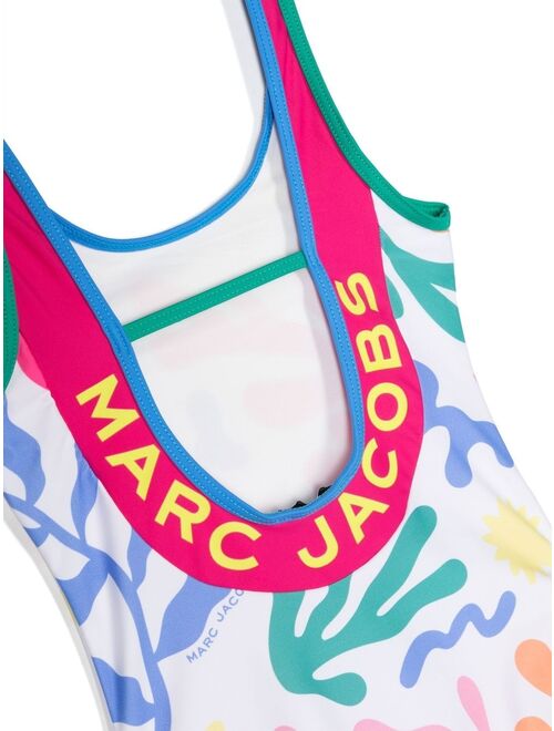 Marc Jacobs Kids scoop-back printed swimsuit