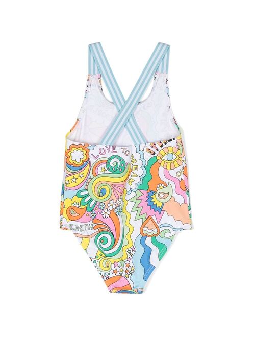 Stella McCartney Kids graphic-print swimsuit