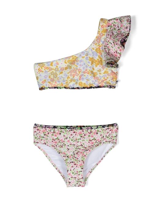 Molo floral-print ruffle bikini