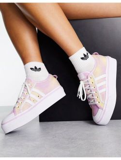 Nizza Platform sneakers pink and yellow