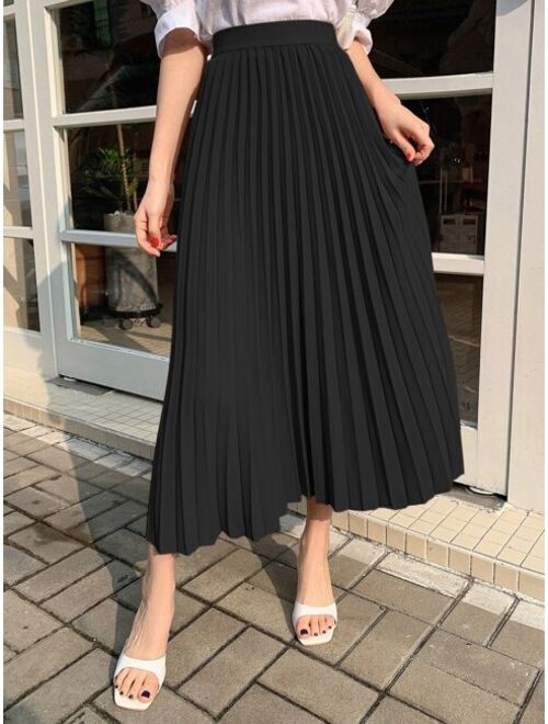 DAZY High Waist Pleated Skirt