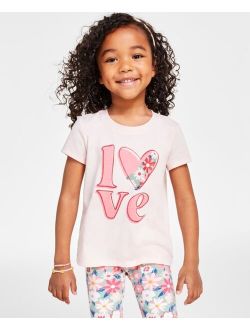 Little Girls Love Graphic T-Shirt, Created for Macy's
