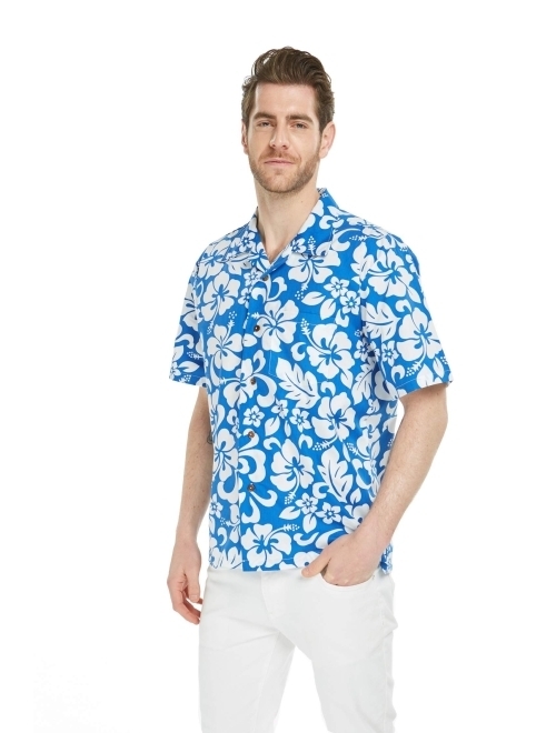 Hawaii Hangover Hawaiian Shirt Aloha Shirt in Classic Hibiscus Red