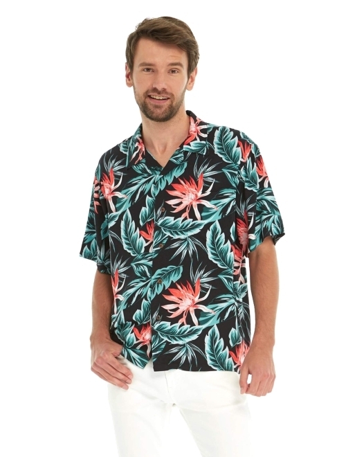 Hawaii Hangover Men's Hawaiian Shirt Aloha Shirt Midnight Bloom