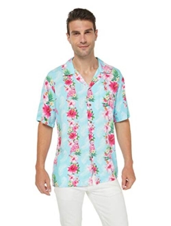 Hawaii Hangover Men's Hawaiian Shirt Aloha Shirt Christmas Shirt Flamingo in Love