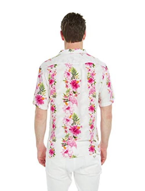 Hawaii Hangover Men's Hawaiian Shirt Aloha Shirt Christmas Shirt Flamingo in Love