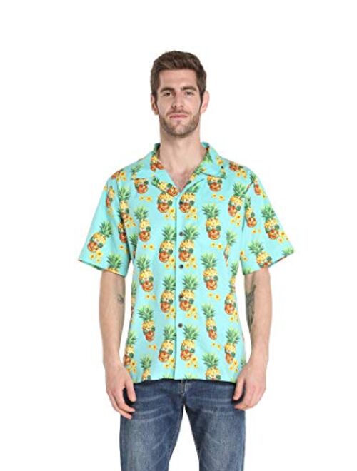 Hawaii Hangover Men's Hawaiian Shirt Aloha Shirt Christmas Shirt Flamingo in Love