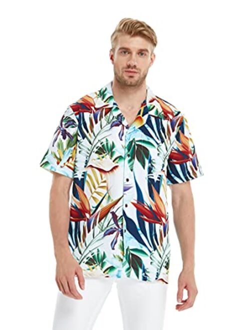 Hawaii Hangover Matchable Couple Hawaiian Luau Men Shirt or Women Vintage Fit and Flare Dress in Lost in Paradise