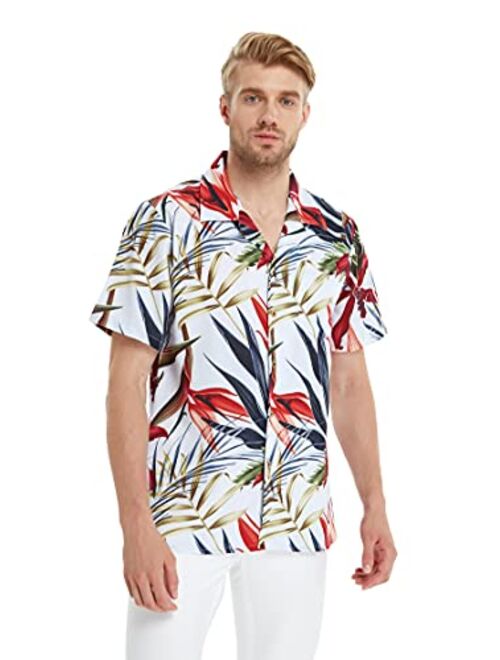 Hawaii Hangover Matchable Family Hawaiian Luau Men Women Girl Boy Clothes in Garden at Dawn