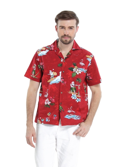 Hawaii Hangover Matchable Family Hawaiian Luau Men Women Girl Boy Clothes in Christmas Santa in Hawaii Red