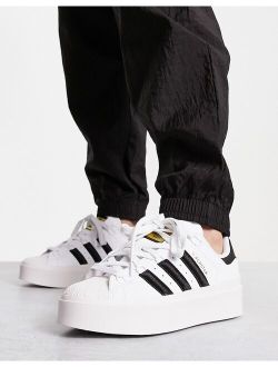 Superstar Bonega sneakers in white and black