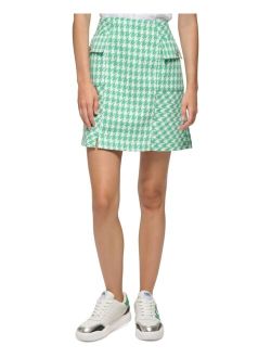 PARIS Women's Houndstooth Mini Skirt