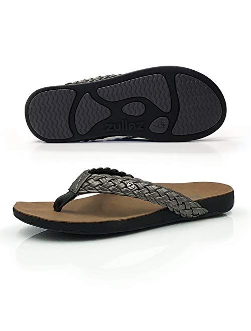 Footlogics Zullaz Xanthe Orthotic Flip Flops for Women, Stylish & Elegant Orthopedic Sandals with Biomechanical Arch Support