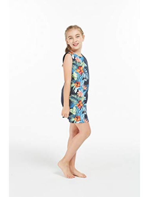 Hawaii Hangover Girl Hawaiian Tank Dress in Orchid Paradise Navy