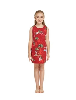 Hawaii Hangover Girl Hawaiian Tank Dress in Christmas Santa in Hawaii