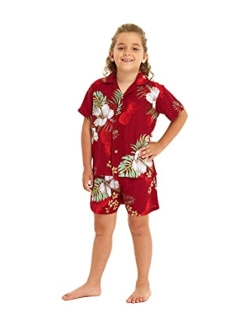 Hawaii Hangover Boy Aloha Luau Shirt Cabana Set in Pineapple Garden Navy