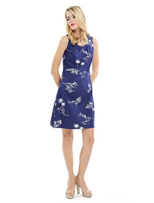 Hawaii Hangover Women's Tank Fit Dress Classic Dress Classic Navy