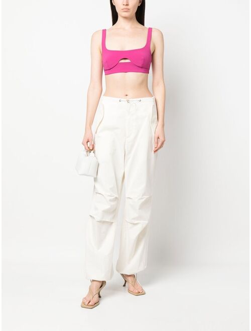 Patrizia Pepe cropped vest top