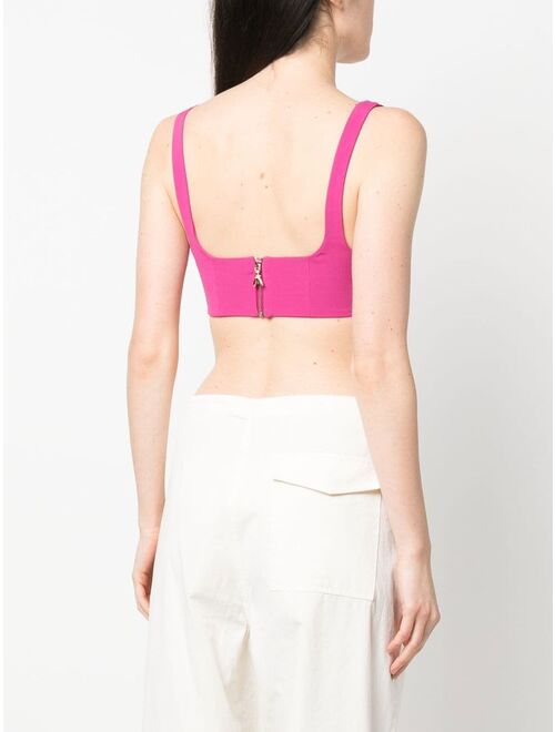 Patrizia Pepe cropped vest top