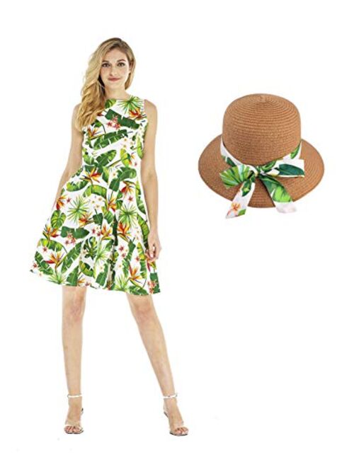 Hawaii Hangover Women's Vintage Fit and Flare Dress in Tropical Patterns